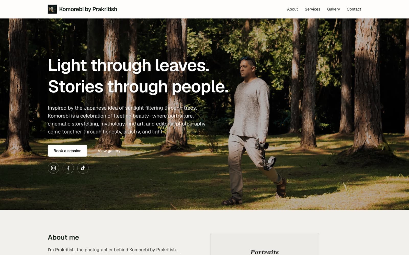Screenshot of Komorebi by Prakritish